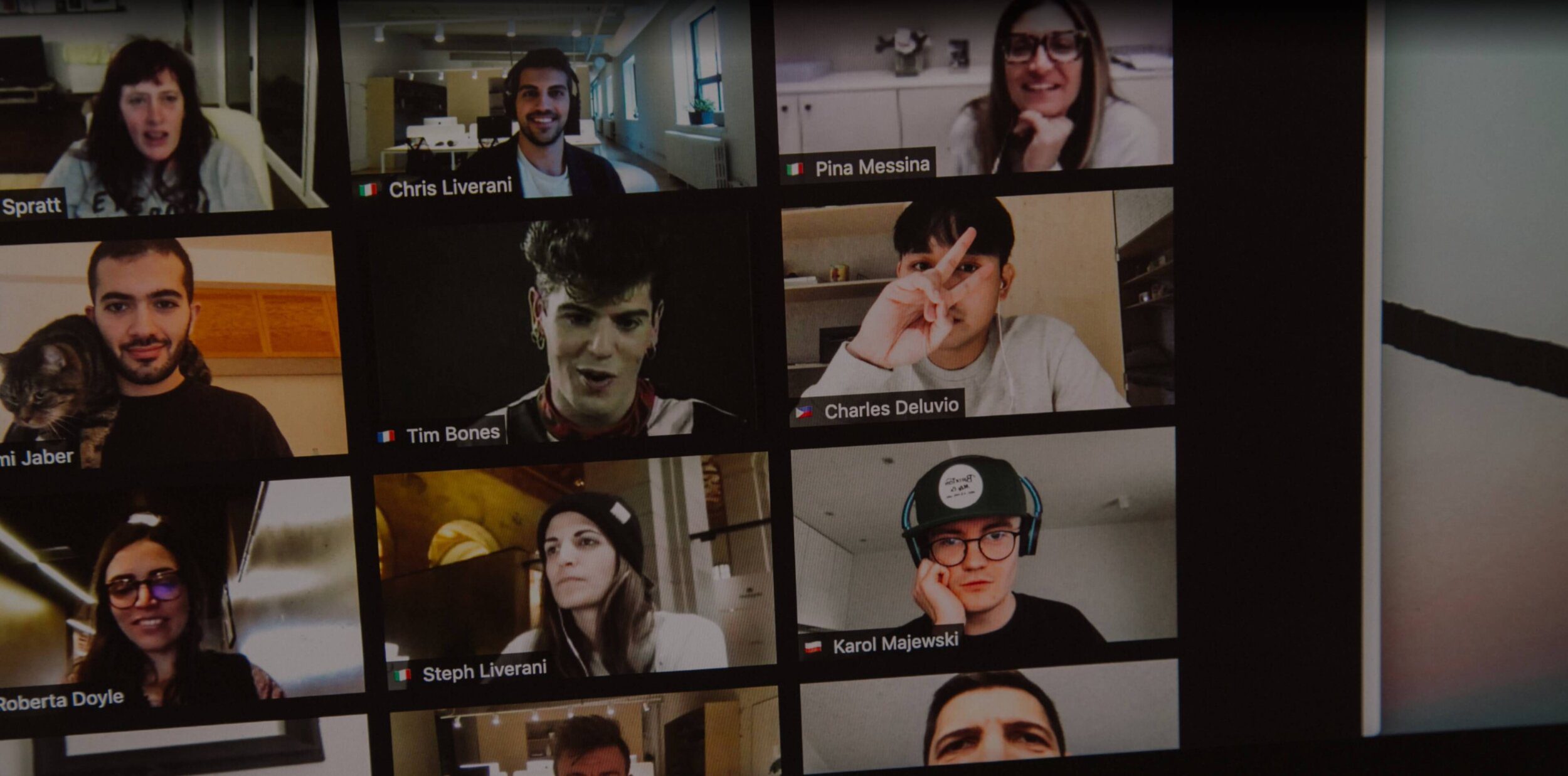 Microsoft Teams screenshot of people in meeting