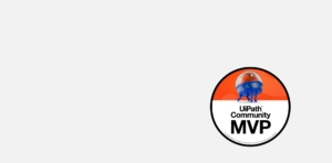 UiPath MVP Logo on Light grey background