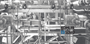image of manufacturing process with Kohler logo
