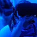 Child using VR technology