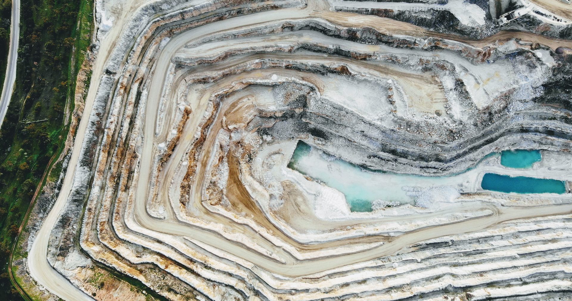 Image of rock landscape which looks like crystals
